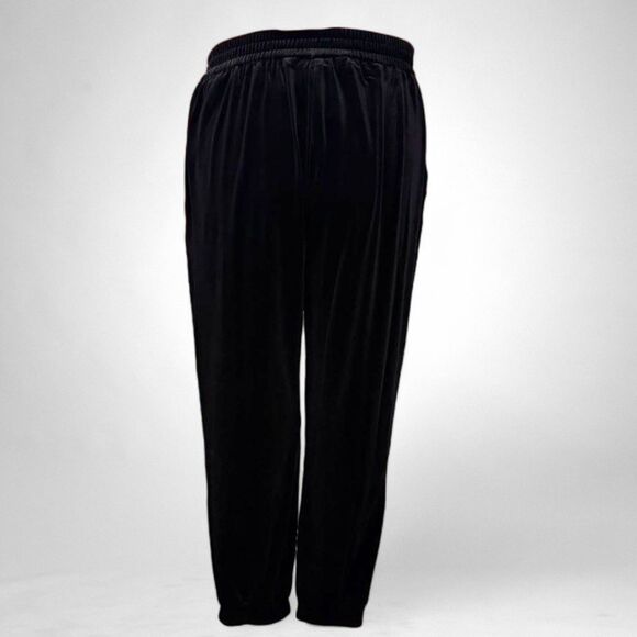 SKIES ARE BLUE ~ Plush Velvet Duster Coat and Jeggings - BLACK! NWT! Size 2X - Picture 11 of 14